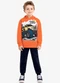 Rovi Kids - Conjunto Blusão com Capuz e Calça Laranja - variação: Laranja