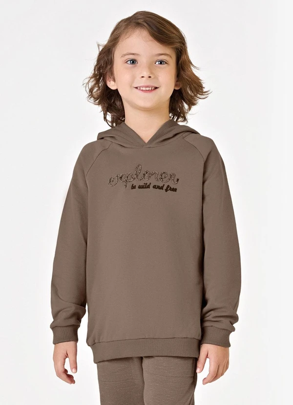 Trick Nick - Conjunto Blusão com Capuz e Calça Marrom 3