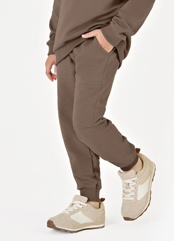 Trick Nick - Conjunto Blusão com Capuz e Calça Marrom 4