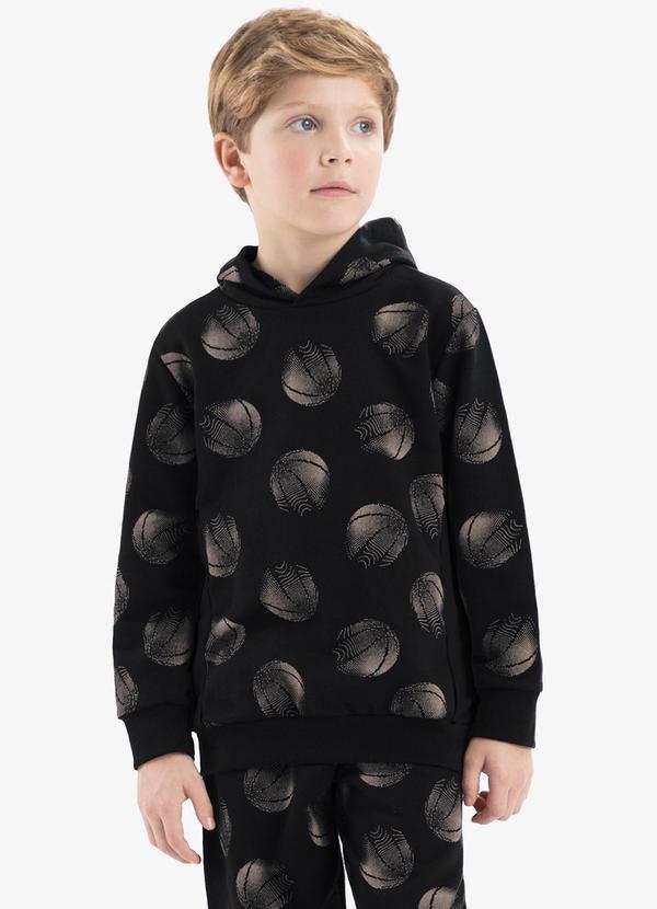 Rovi Kids - Conjunto Blusão com Capuz e Calça Preto 4