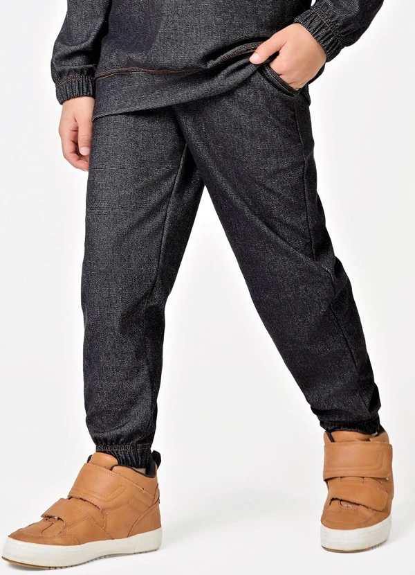 Trick Nick - Conjunto Blusão com Capuz e Calça Preto 3