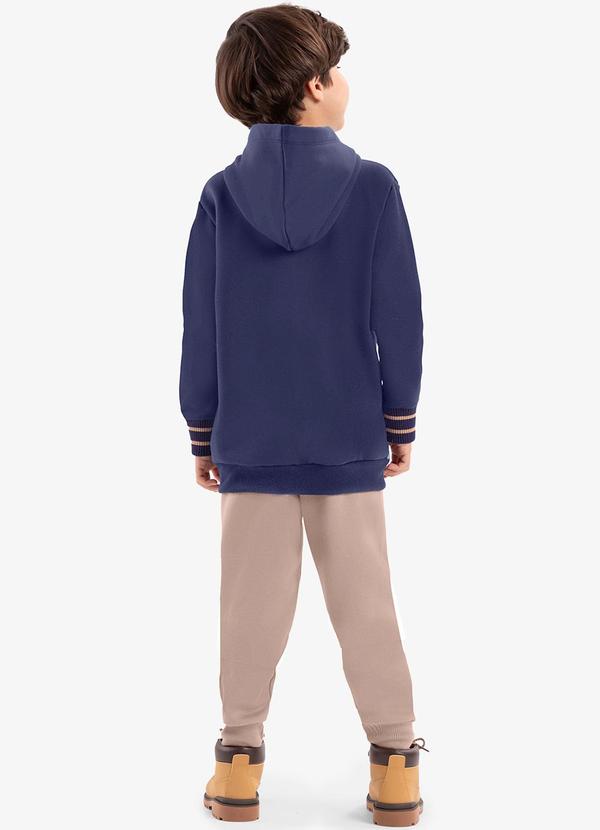 Rovi Kids - Conjunto Blusão com Capuz e Calça Rovi Kids Azul 2