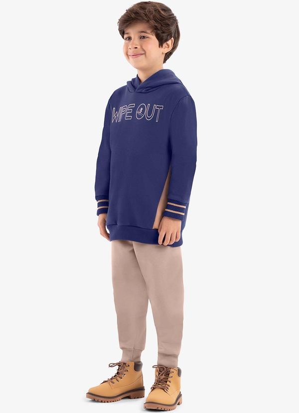 Rovi Kids - Conjunto Blusão com Capuz e Calça Rovi Kids Azul 3