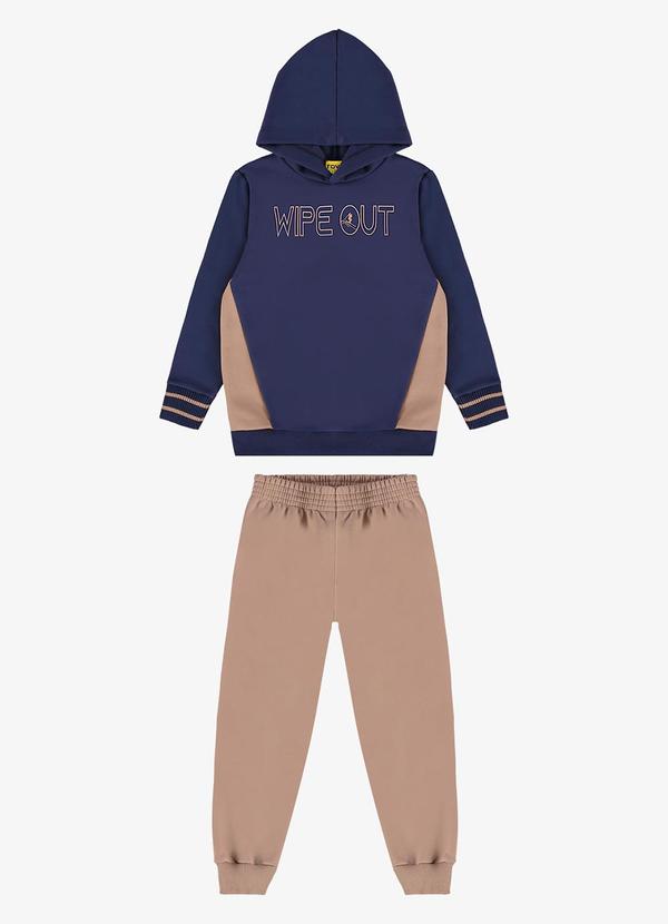 Rovi Kids - Conjunto Blusão com Capuz e Calça Rovi Kids Azul 4