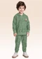 Fakini Kids - Conjunto Blusão com Capuz e Calça Cinza - variação: Verde