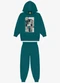 Rovi Kids - Conjunto Blusão com Capuz e Calça Preto - variação: Verde