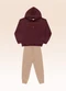 Fakini Kids - Conjunto Blusão com Capuz e Calça Branco - variação: Vermelho