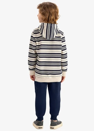 Rovi Kids - Conjunto Blusão de Capuz e Calça Moletom Bege - ROVI KIDS