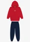 Rovi Kids - Conjunto Blusão de Capuz e Calça Vermelho - variação: Vermelho