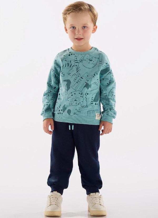 Up Baby - Conjunto Blusão e Calça Azul