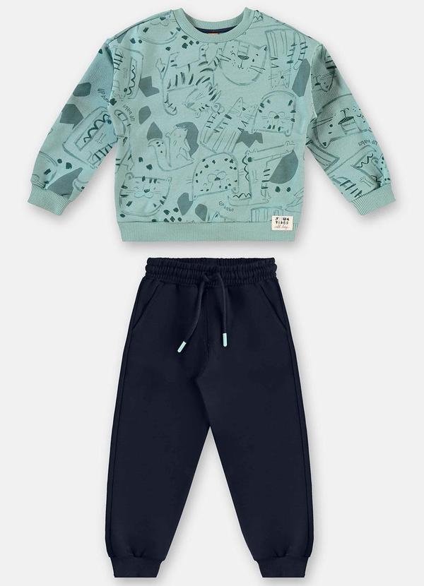 Up Baby - Conjunto Blusão e Calça Azul 2