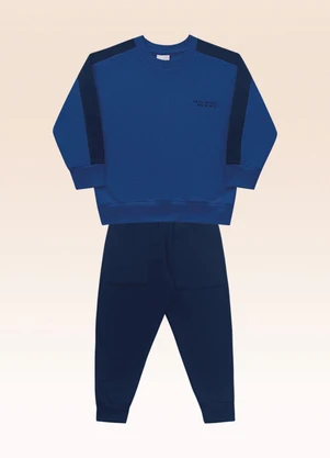 Fakini Kids - Conjunto Blusão e Calça Azul - FAKINI KIDS