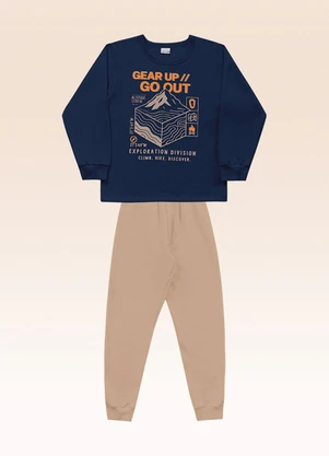 Fakini Kids - Conjunto Blusão e Calça Azul - FAKINI KIDS