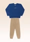 Fakini Kids - Conjunto Blusão e Calça Vermelho - variação: Azul