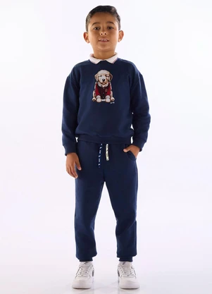 Quimby - Conjunto Blusão e Calça Azul - QUIMBY