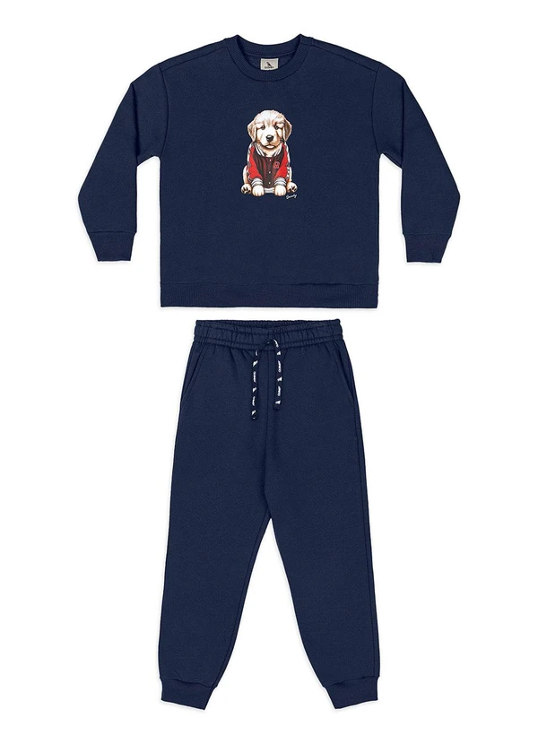 Quimby - Conjunto Blusão e Calça Azul 2