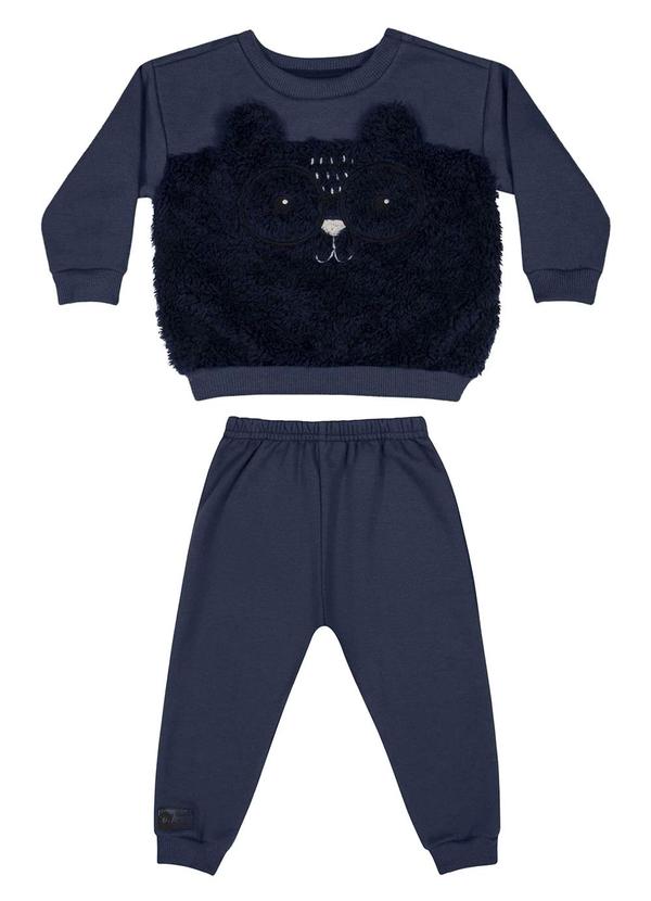 Quimby - Conjunto Blusão e Calça Bebê Azul