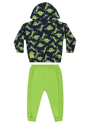 Quimby - Conjunto Blusão e Calça Bebê Azul - QUIMBY