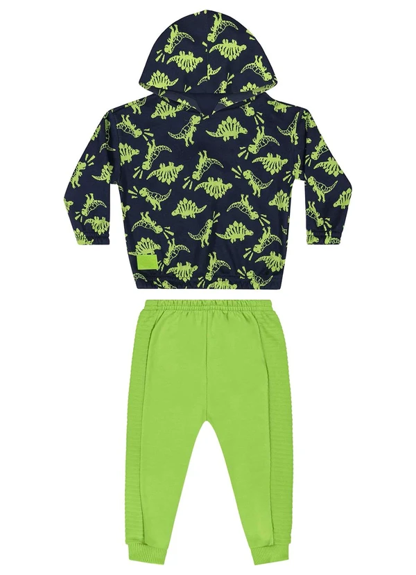 Quimby - Conjunto Blusão e Calça Bebê Azul