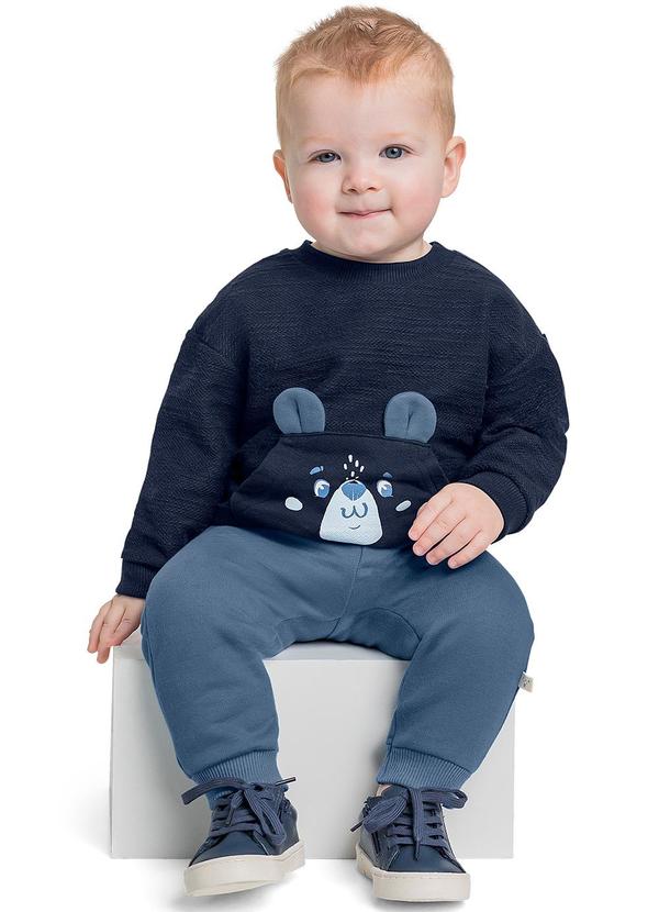 Quimby - Conjunto Blusão e Calça Bebê Azul 1