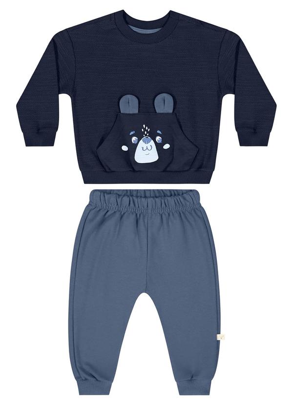 Quimby - Conjunto Blusão e Calça Bebê Azul 2