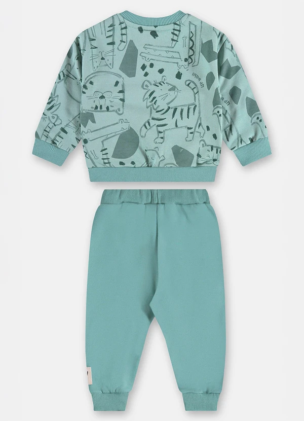 Up Baby - Conjunto Blusão e Calça Bebê Azul 2