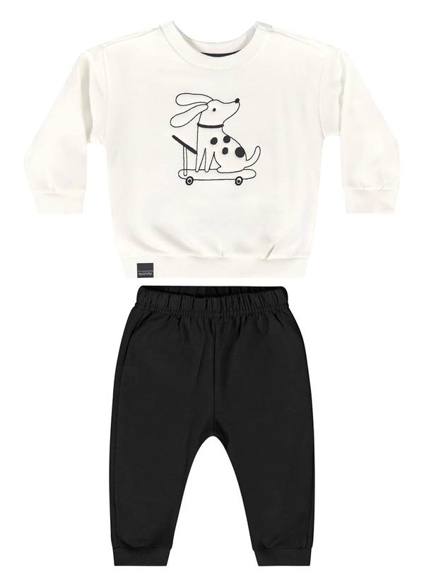 Quimby - Conjunto Blusão e Calça Bebê Bege