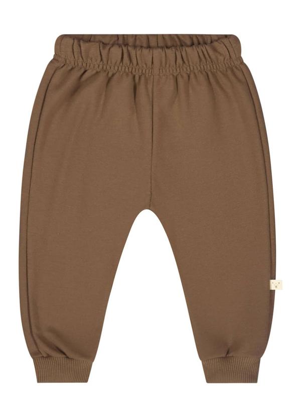 Quimby - Conjunto Blusão e Calça Bebê Marrom 4