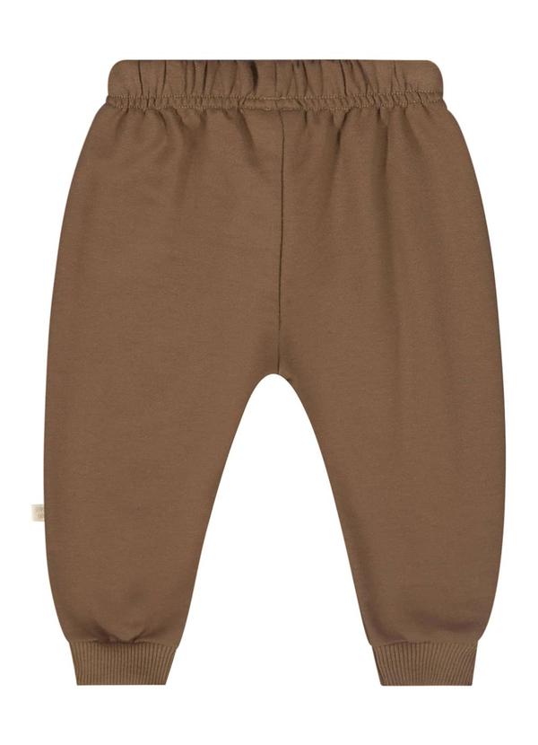 Quimby - Conjunto Blusão e Calça Bebê Marrom 5