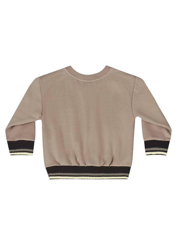 Quimby - Conjunto Blusão e Calça Bebê Marrom 3