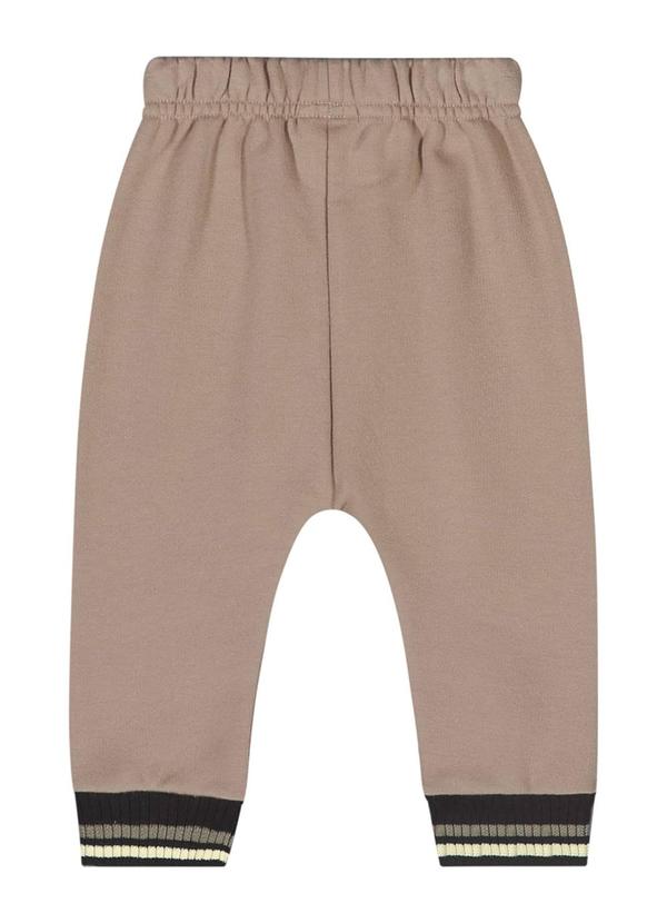 Quimby - Conjunto Blusão e Calça Bebê Marrom 5