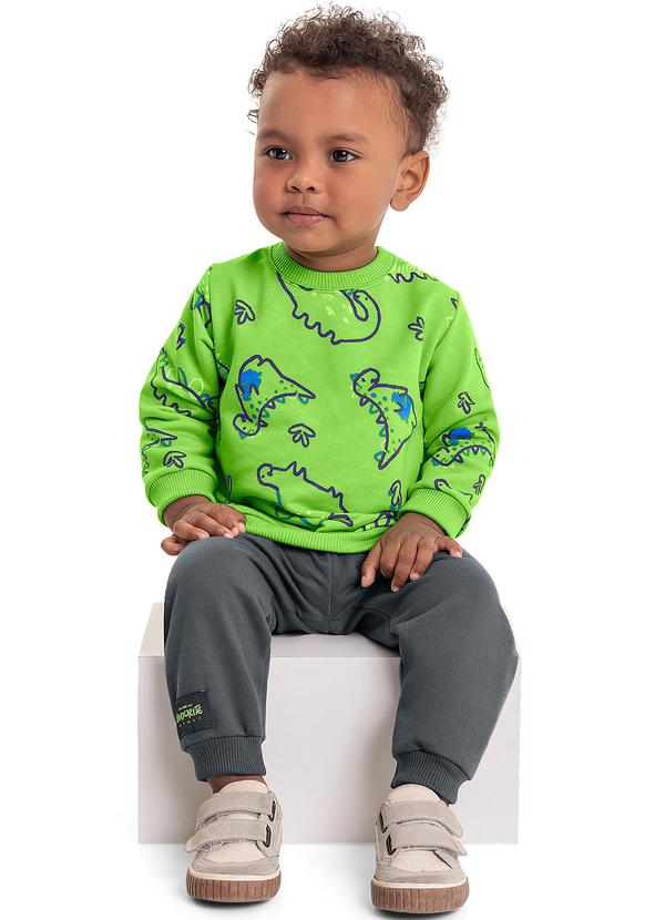 Bee Loop - Conjunto Blusão e Calça Bebê Menino Verde