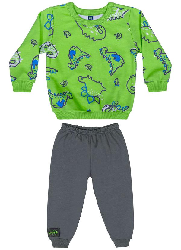 Bee Loop - Conjunto Blusão e Calça Bebê Menino Verde 2