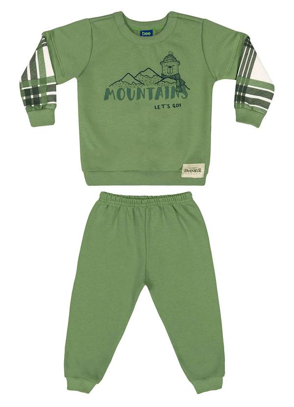 Bee Loop - Conjunto Blusão e Calça Bebê Menino Verde