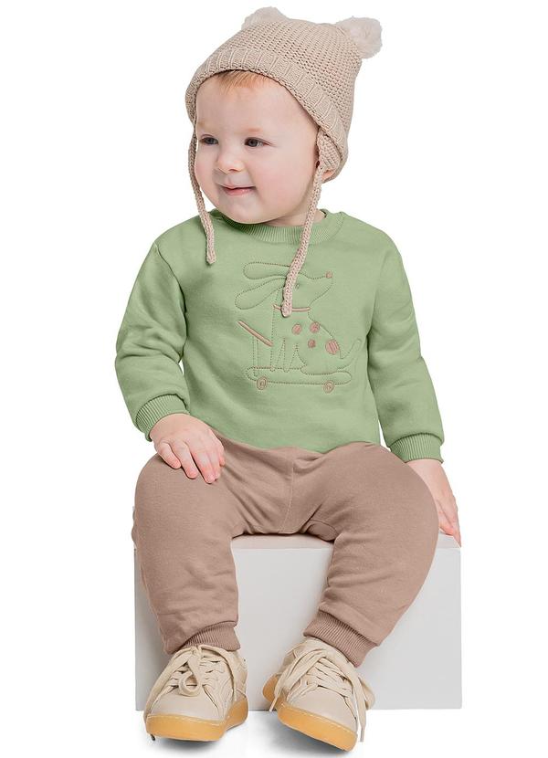 Quimby - Conjunto Blusão e Calça Bebê Verde