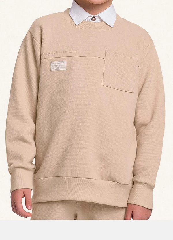 Fakini Kids - Conjunto Blusão e Calça Bege 3