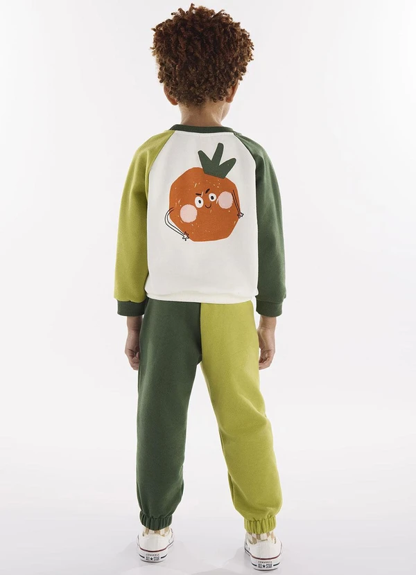 Três e Já - Conjunto Blusão e Calça Bege 2