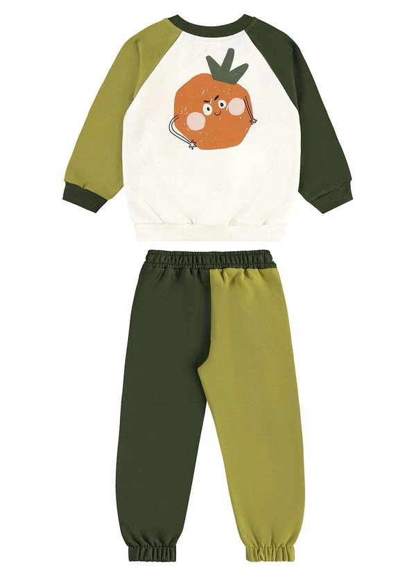 Três e Já - Conjunto Blusão e Calça Bege 4