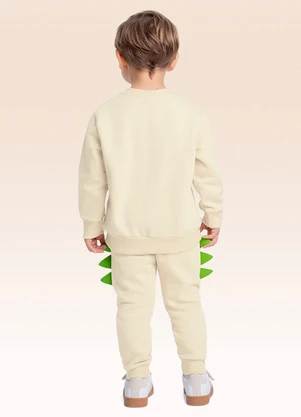 Fakini Kids - Conjunto Blusão e Calça Bege - FAKINI KIDS