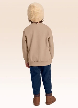 Fakini Kids - Conjunto Blusão e Calça Bege - FAKINI KIDS