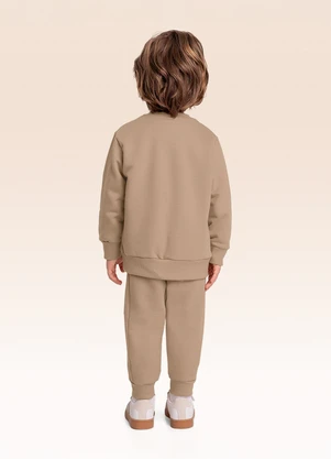 Fakini Kids - Conjunto Blusão e Calça Bege - FAKINI KIDS