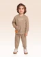 Fakini Kids - Conjunto Blusão e Calça Verde - variação: Bege