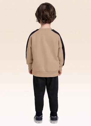 Fakini Kids - Conjunto Blusão e Calça Bege - FAKINI KIDS