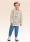 Fakini Kids - Conjunto Blusão e Calça Verde - variação: Bege