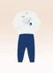 Fakini Kids - Conjunto Blusão e Calça Branco - variação:  