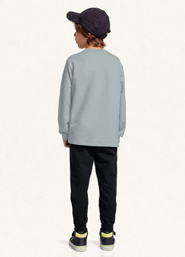 Fakini Kids - Conjunto Blusão e Calça Cinza 2