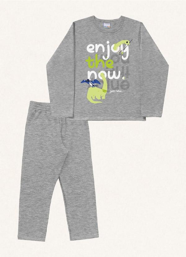 Fakini Kids - Conjunto Blusão e Calça Cinza