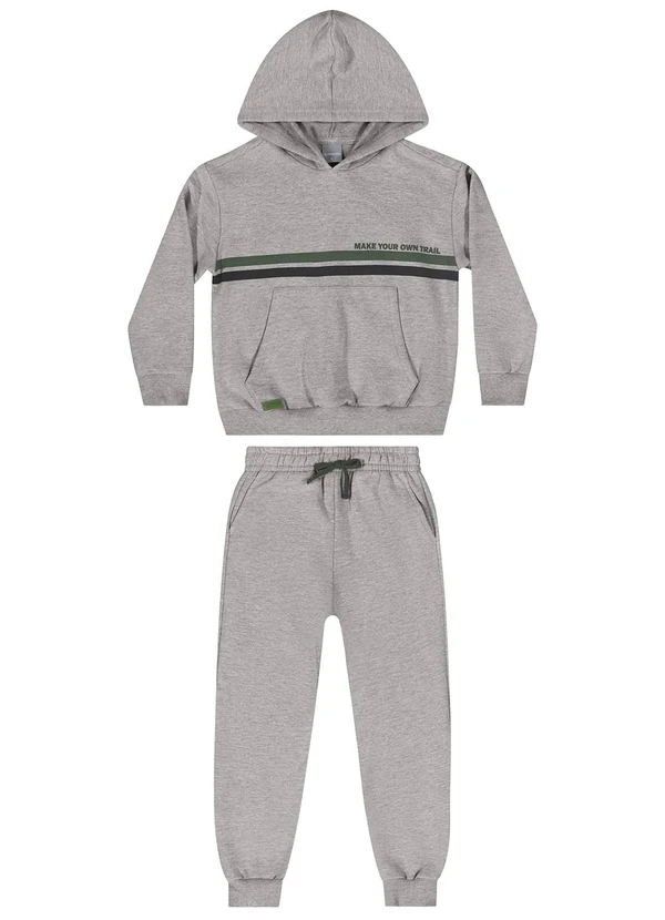 Quimby - Conjunto Blusão e Calça Cinza 3