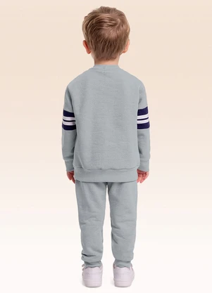 Fakini Kids - Conjunto Blusão e Calça Cinza - FAKINI KIDS