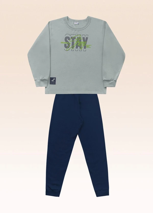 Fakini Kids - Conjunto Blusão e Calça Cinza 3